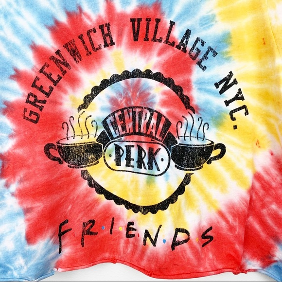 Graphic Tie Dye Retro Tee Crop Top - Picture 3 of 8